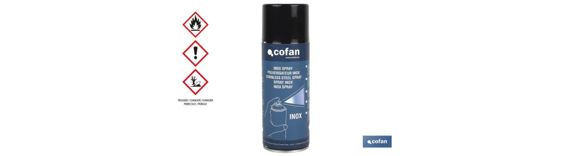 Pintura Inoxidable en Spray | Envase 400 ml | Resistente al agua | Protege de la corrosión y los agentes atmosféricos