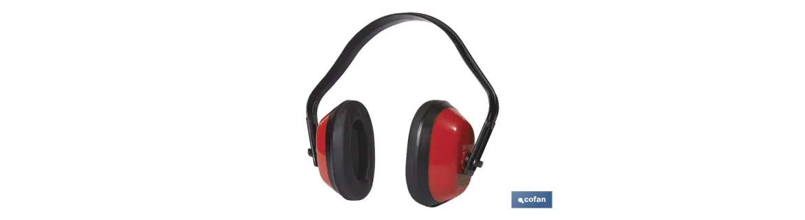 Casco Antirruido | Color Rojo | Protección Auditiva | SNR:27db | EN 352-1