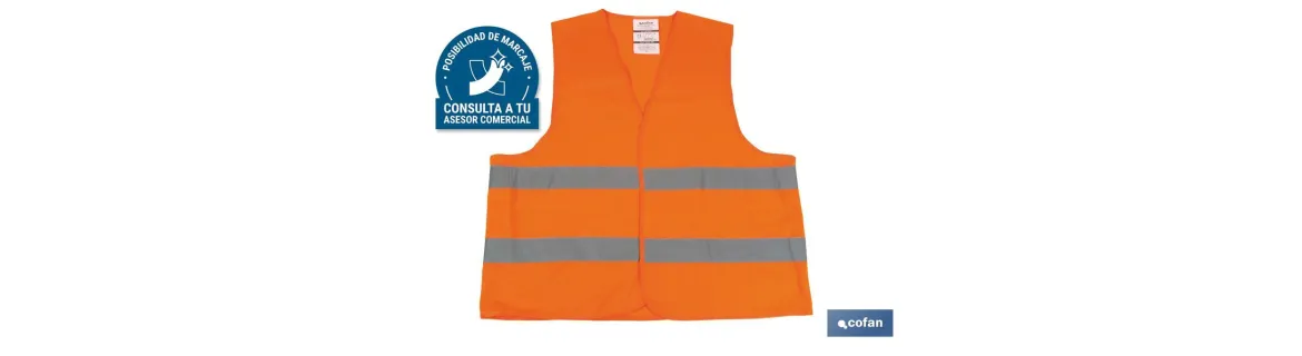 Chaleco reflectante | Color Naranja | Talla XXL | EN ISO 20471 | Categoría II I