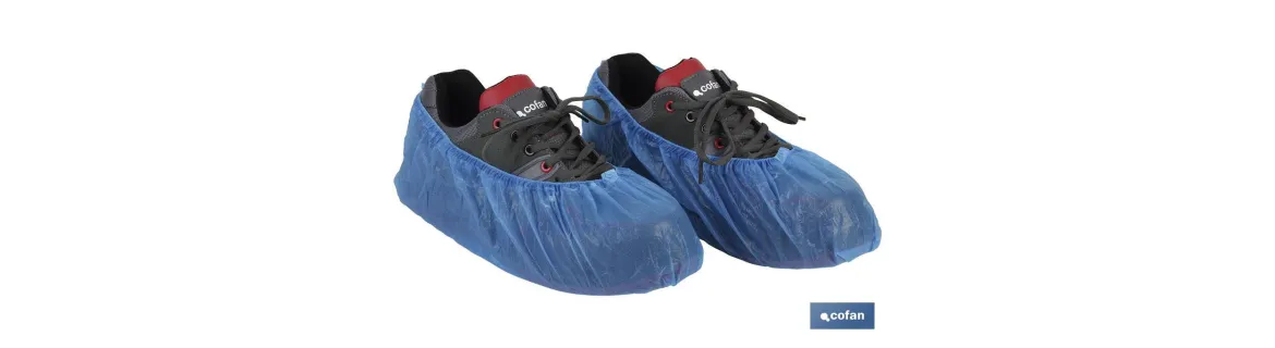 Cubre zapato en color Azul | Fabricado en Polietileno Clorado | Desechables | 100 Unidades