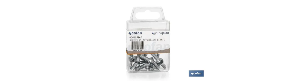 Tornillos Cabeza Avellanada DIN 963