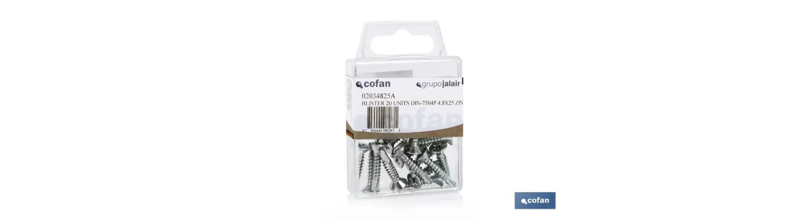 Autotaladrantes Cabeza Avellanada DIN 7504P