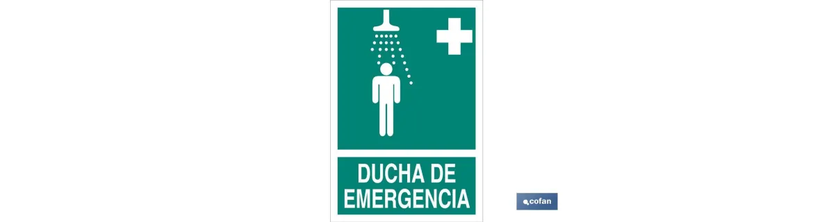 Ducha Emergencia imagen + texto