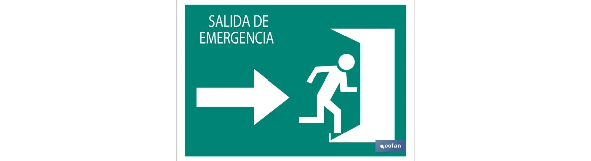Salida emergencia Derecha Texto