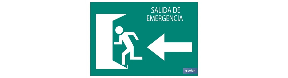 Salida emergencia Izquierda texto