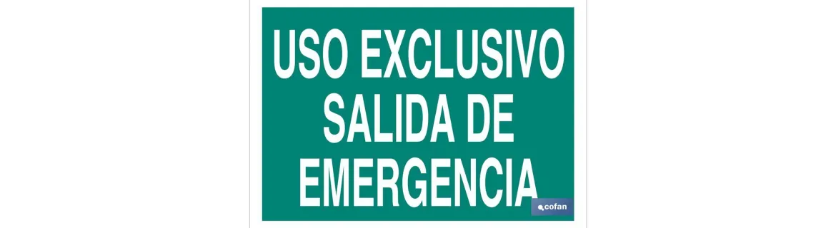 Uso Exclusivo Salida de Emergencia
