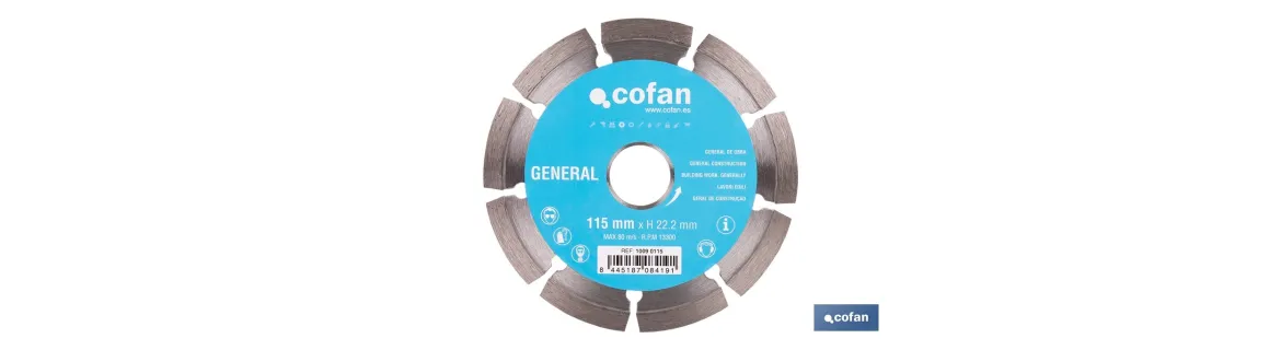 Discos de Diamante General de obra universal base