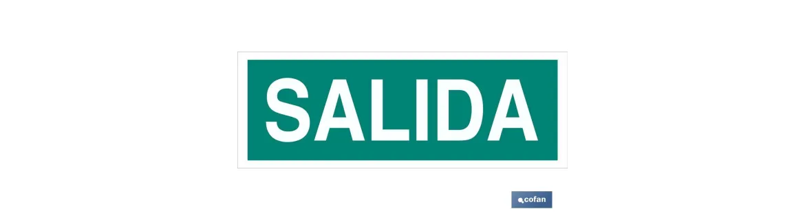 Señal Salida 400x100mm