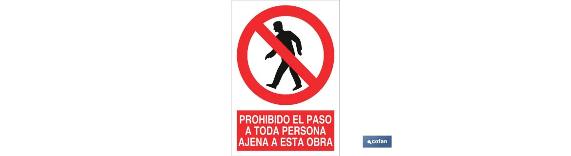 Prohibido el paso a toda persona ajena a esta obra