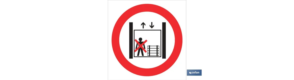 Prohibido personas y cargas