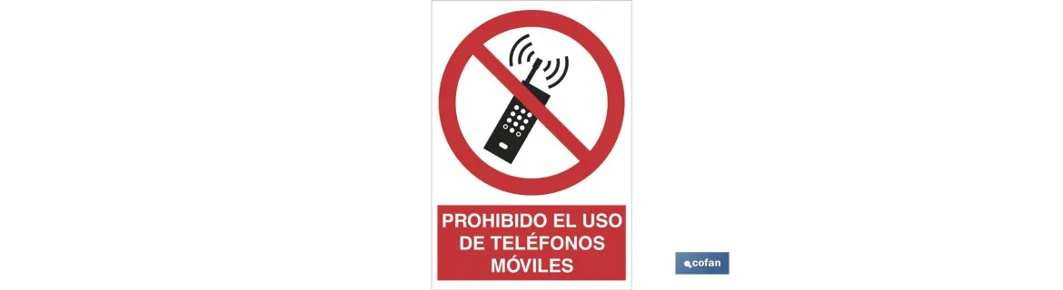 Prohibido el uso de teléfonos móviles