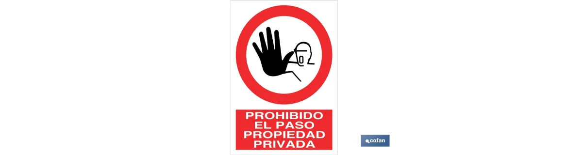 Prohibido el paso propiedad privada