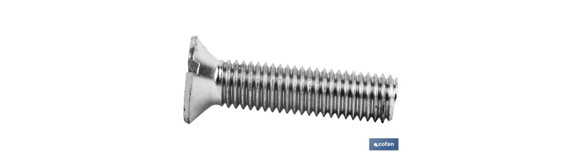 Tornillos Cabeza Avellanada Ranurada Zincado