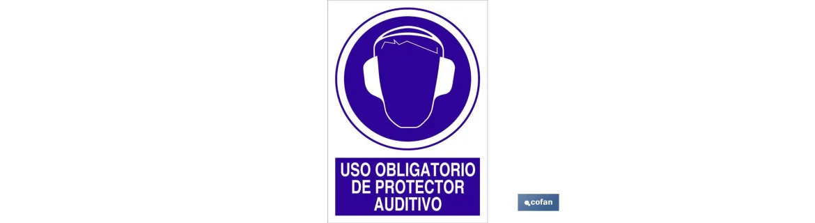 Uso obligatorio de protector auditivo