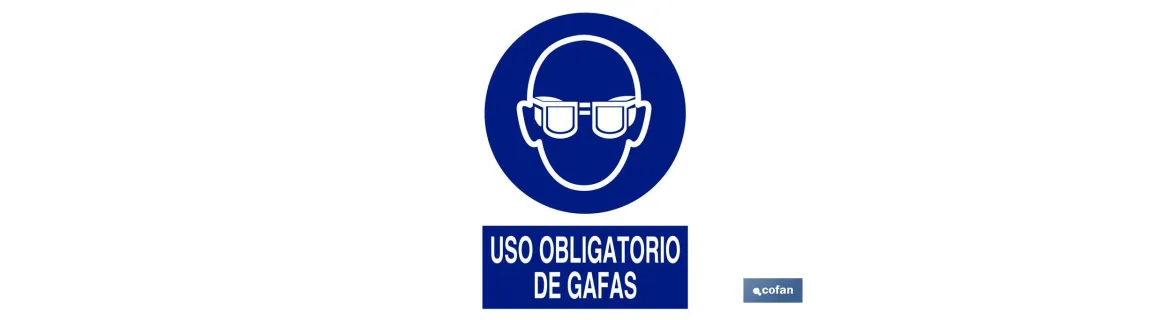 Uso obligatorio de gafas