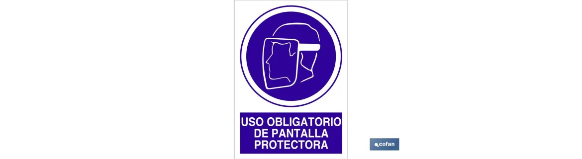 Uso obligatorio de pantalla protectora