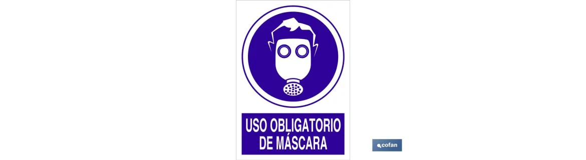 Uso obligatorio de máscara