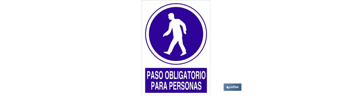 Paso obligatorio para personas
