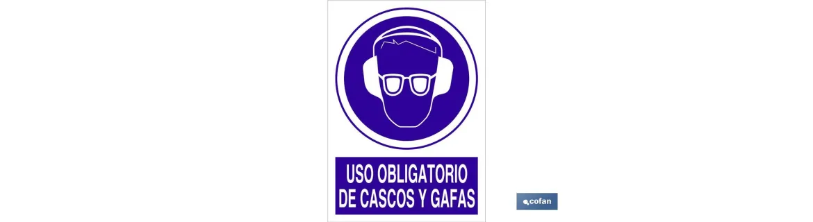 Uso obligatorio de cascos y gafas