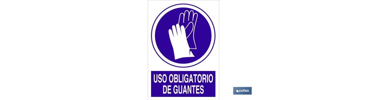Uso obligatorio de guantes