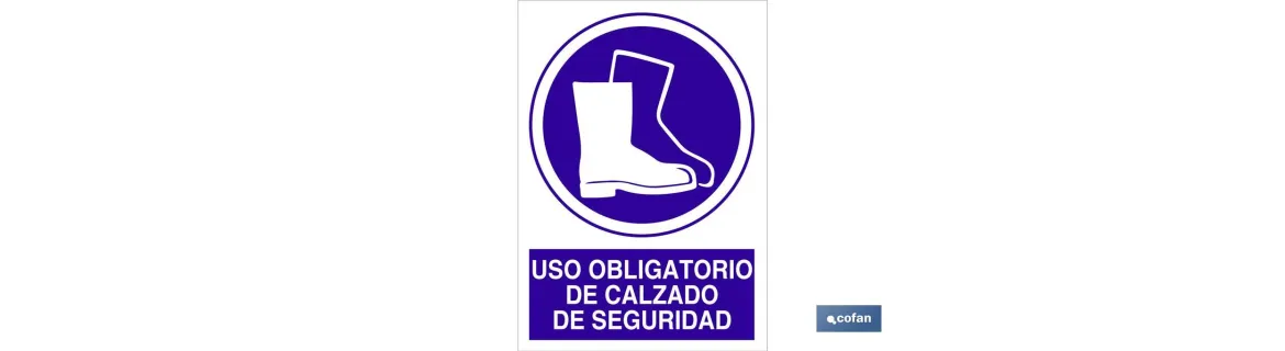 Uso obligatorio de calzado de seguridad