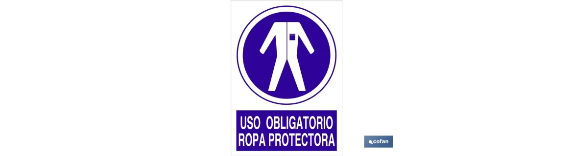 Uso obligatorio ropa protectora