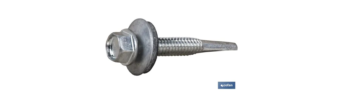 Tornillos de Cubierta con Arandela Acero/EPDM para Vigueta Zincado