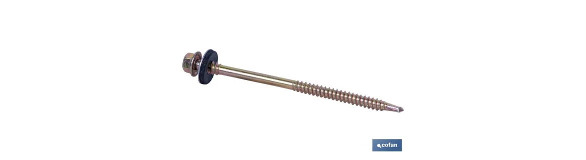 Tornillos de Cubierta con Arandela Acero/EPDM Panel Sándwich