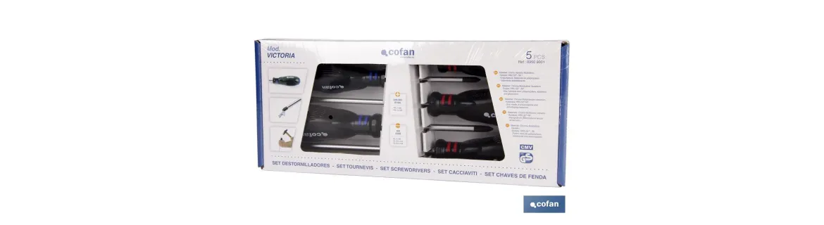 Set de Destornilladores Torx | 5 piezas | Modelo Victoria