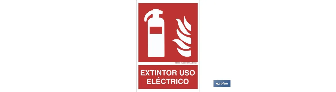 Extintor uso eléctrico