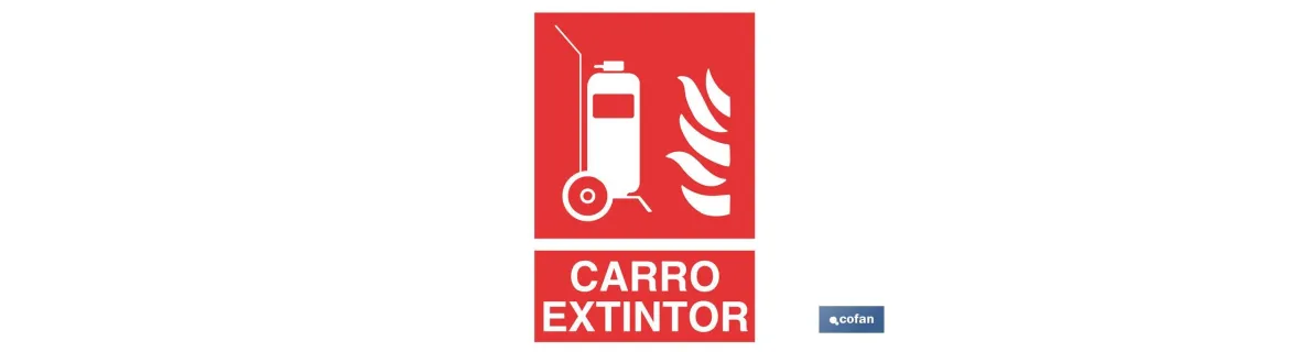 Carro Extintor Pictograma + Texto